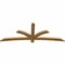 Ekena Millwork Davenport Rough Sawn Timber Gable Bracket, Western Red Cedar, 84"W x 31"H x 2"D x 4"F, 9/12 Pitch GBW084X31X0204DAV00RWR - alternate 3